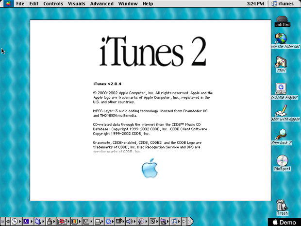 iTunes 2 About Dialog (2001)
